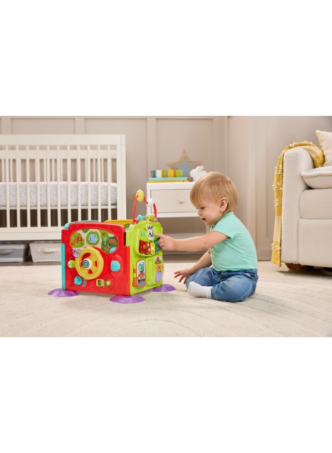 VTech Baby مركز أنشطة VTech Baby 4 في 1 - لعبة تعليمية تفاعلية مع موسيقى، أضواء، عجلة قيادة ومصنف أشكال للأطفال من 3 أشهر فما فوق - Image 3